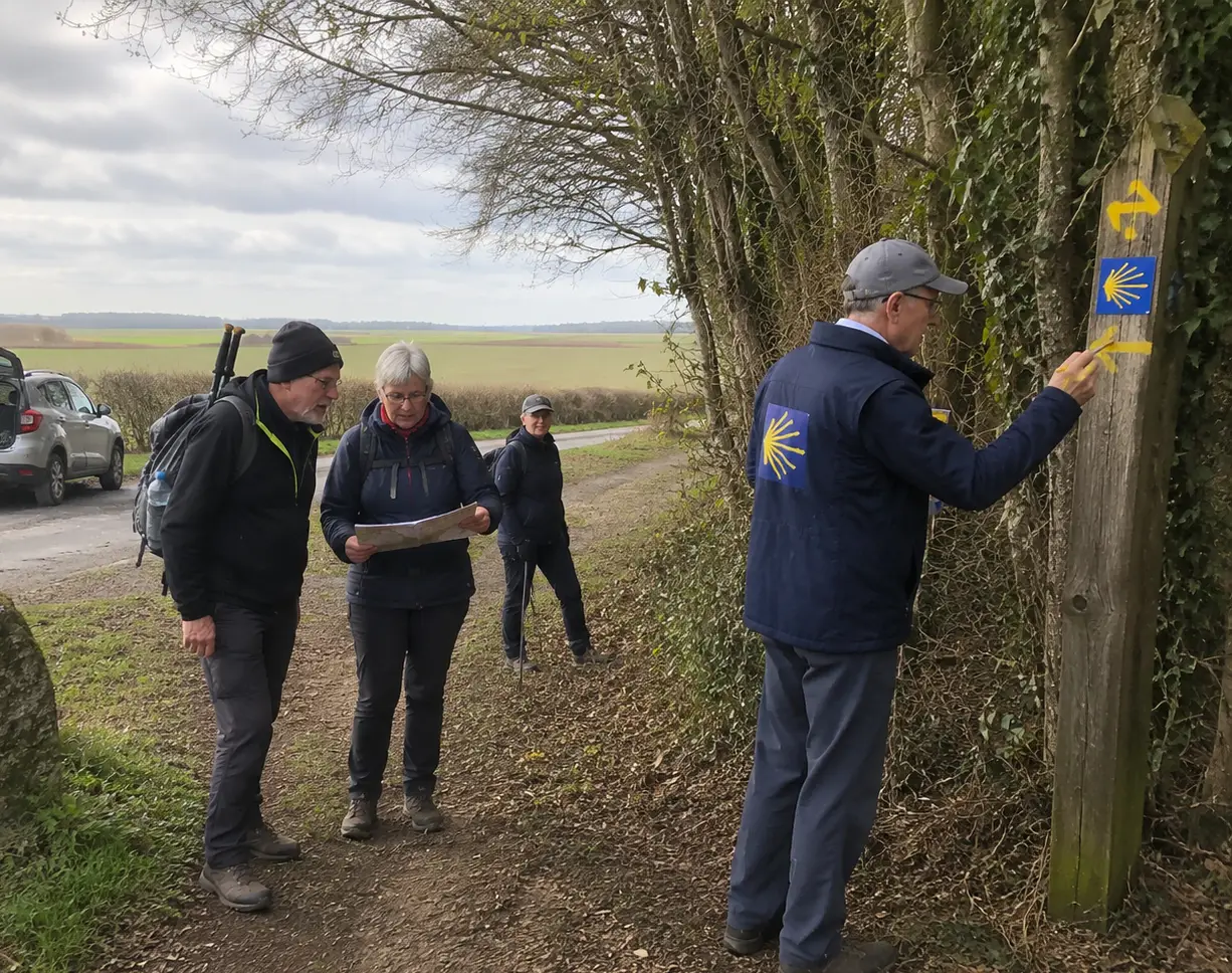 Compostelle 28 - Eure & Loir - Balisage chemins
