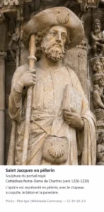 Saint jacques en pèlerin - Sculpture